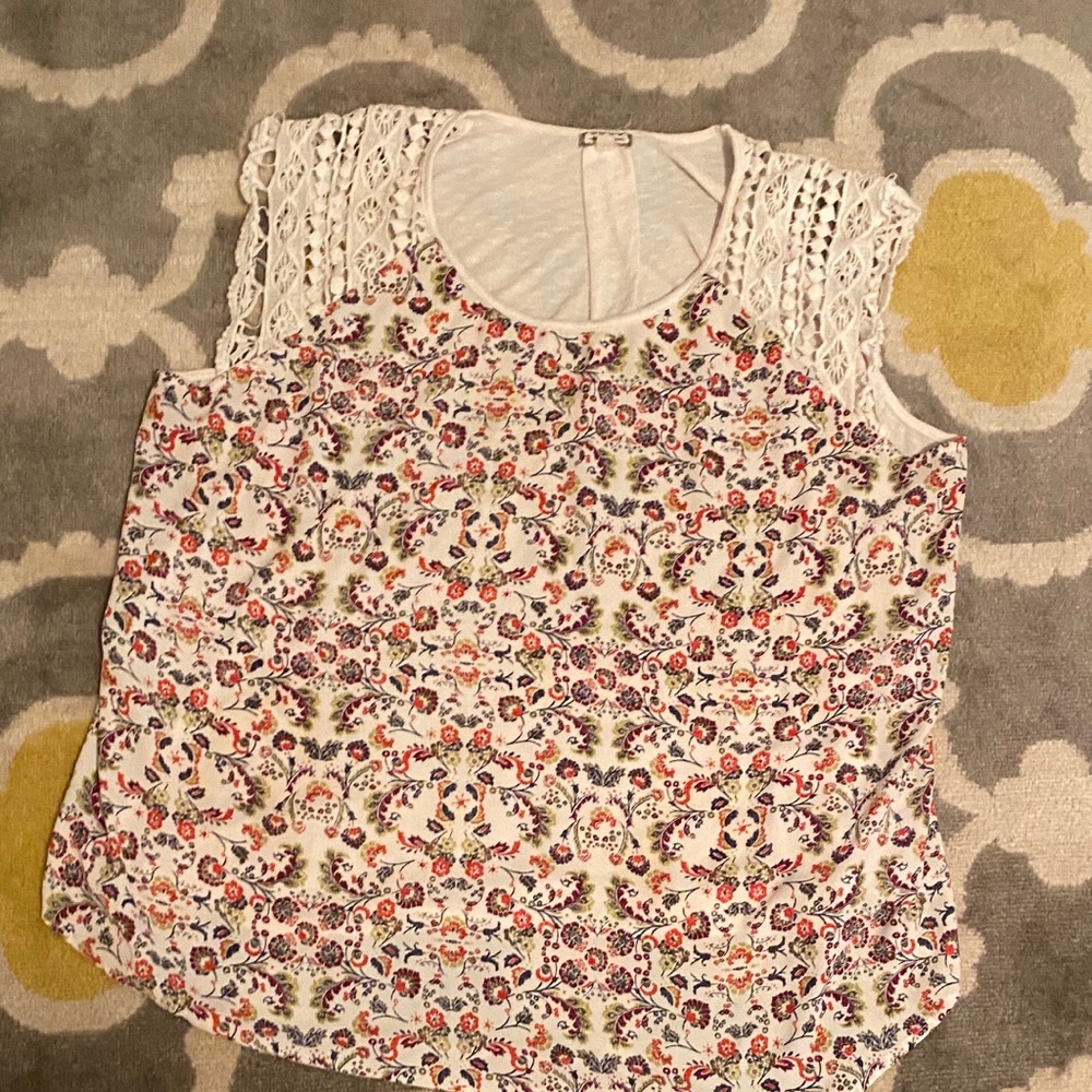 Tank blouse/ floral jcpenny